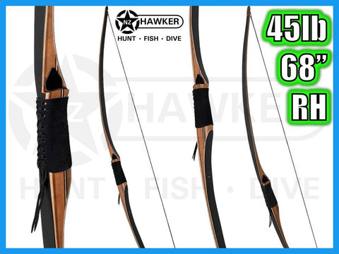 HUNTING LONGBOW 68" 45lb RH ONE PIECE - DOC LEGAL #08