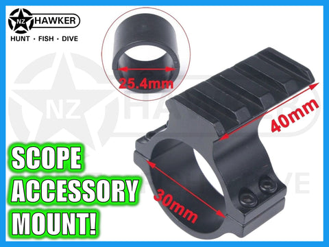 SCOPE ACCESSORY RAIL MOUNT 30mm W/25mm ADAPTER! #14