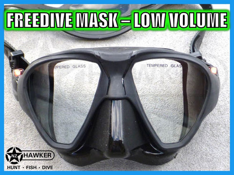 DIVE MASK BLACK SILICONE LOW VOLUME! BRAND NEW #04