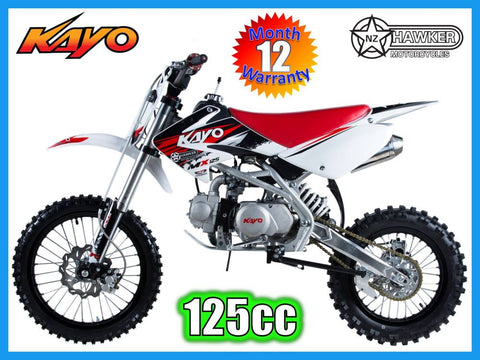Brand New - Kayo 125cc Big Wheel Dirt Bike MX125B
