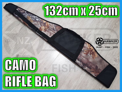 PREMIUM GUN BAG CAMO 132cm x 25cm with 20mm thick foam per side! #01